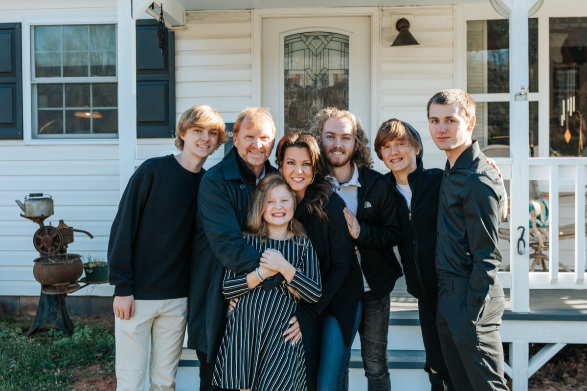 Scott and his family